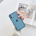 thumbnail image 1 of Case for iPhone 12 (Not for iPhone 12 Pro),Clear Soft Silicone Bumper Protective Retro Color Transparent Shockproof Phone Case - Blue, 1 of 7