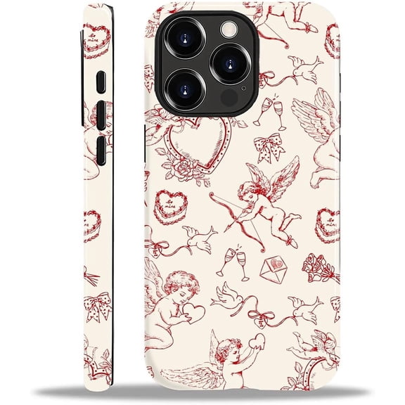 Case for iPhone 12 Pro Max, Shockproof TPU Bumper Drop Protection Hybrid 2-Layer Hard Cover for iPhone 12 Pro Max-Romantic Cupid