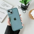thumbnail image 1 of Case for iPhone 13 6.1 inch,Clear Soft Silicone Bumper Protective Retro Color Transparent Shockproof Phone Case - Blue, 1 of 7