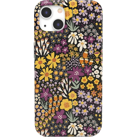 Case for iPhone 13 Case | Falling for You | Plum Floral | Compatible with MagSafe | Classic Ultra Slim Design