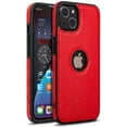 thumbnail image 1 of Case for iPhone 13 Mini, Luxury Leather Vintage Business Anti-Slip Scratch Resistant Ultra Slim Protective Case for iPhone 13 Mini-Red, 1 of 5