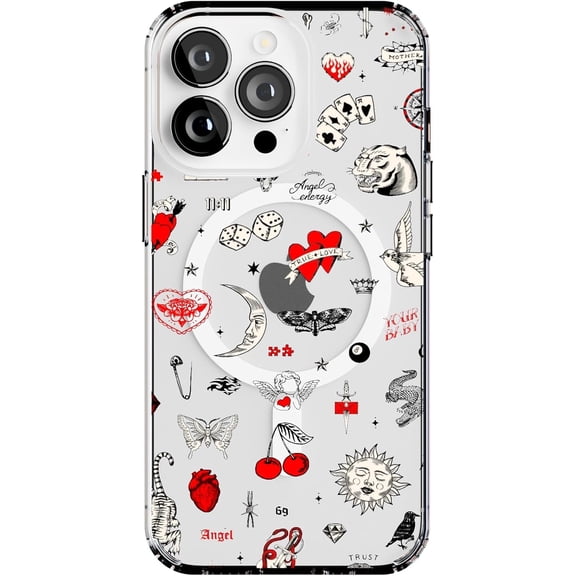 Case for iPhone 13 Pro Case | Not a Phase | Clear Flash Tattoo | Compatible with MagSafe | Classic Ultra Slim Design