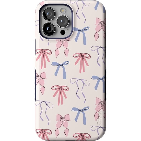 Case for iPhone 13 Pro Max Case | Coquette Girlie | Pastel Bows | Bold Protective Design | Compatible with MagSafe