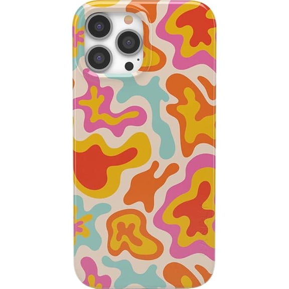 Case for iPhone 13 Pro Max Case | Tropical Color Splash | Abstract Retro | Compatible with MagSafe | Classic Ultra Slim Design