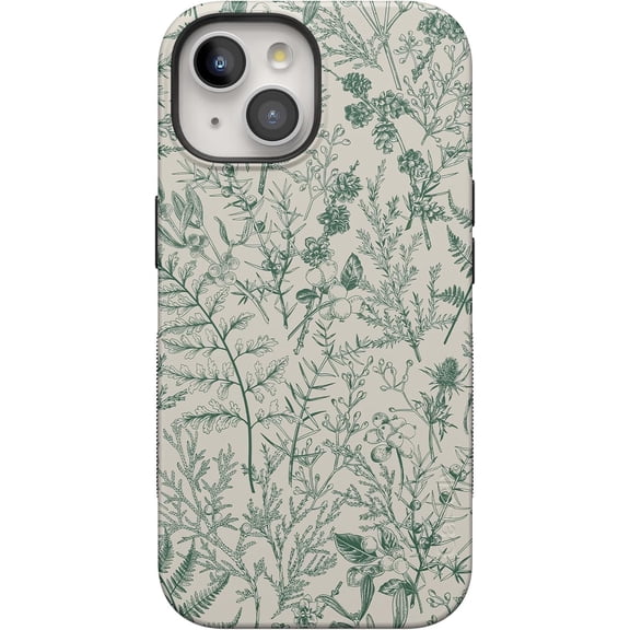 Case for iPhone 14 Case | Sage Garden | Green Floral | Bold Protective Design | Compatible with MagSafe