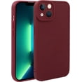 thumbnail image 1 of Case for iPhone 14 Plus (6.7 inch), Liquid Silicone Shockproof Cover Case for iPhone 14 Plus Simplicity Back Case for Girls and Women, Retro Red, 1 of 5