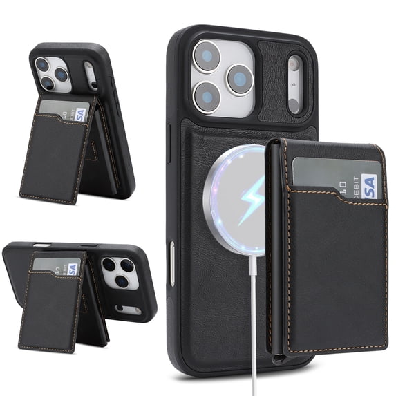 Case for iPhone 14 Plus, PU Leather + TPU Magnetic Cover with ...