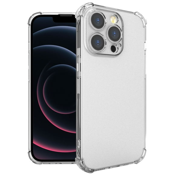 Case for iPhone 14 Pro (2022), Clear Transparent See-Thru Flex Gel TPU Skin Slim Phone Cover - Recessed Camera Protection