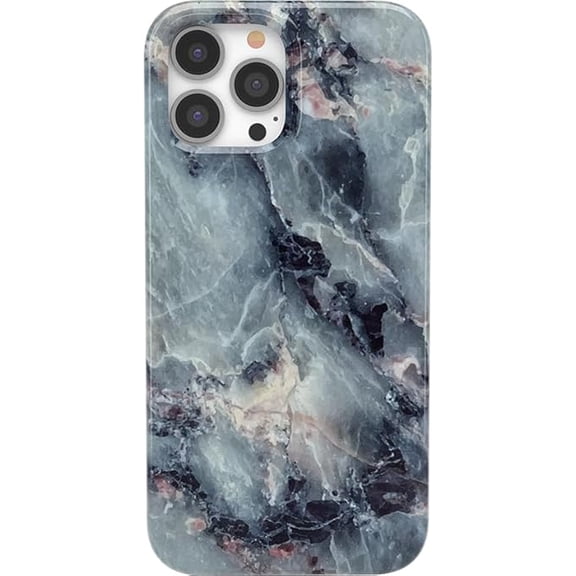 Case for iPhone 14 Pro Case | Current Mood | Light Blue Cow Print | Compatible with MagSafe | Classic Ultra Slim Design