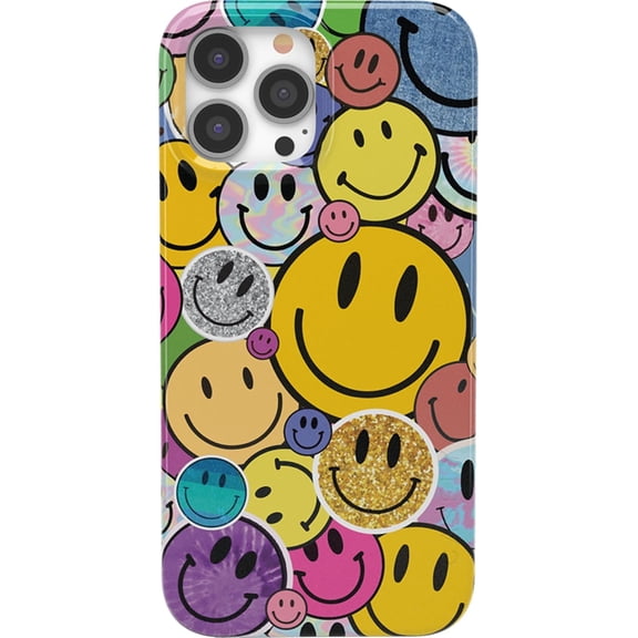 Case for iPhone 14 Pro Max Case | All Smiles | Smiley Face Sticker | Compatible with MagSafe | Classic Ultra Slim Design