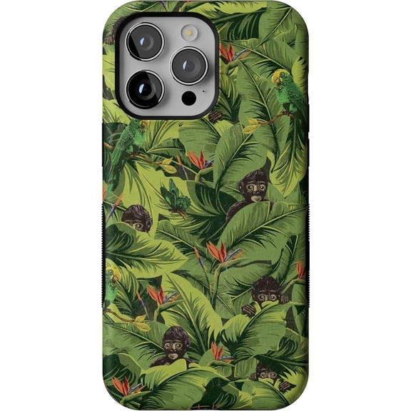 Case for iPhone 14 Pro Max Case | Sneaky Monkeys | Frida Kahlo Floral Jungle | Bold Protective Case Design | Compatible with MagSafe