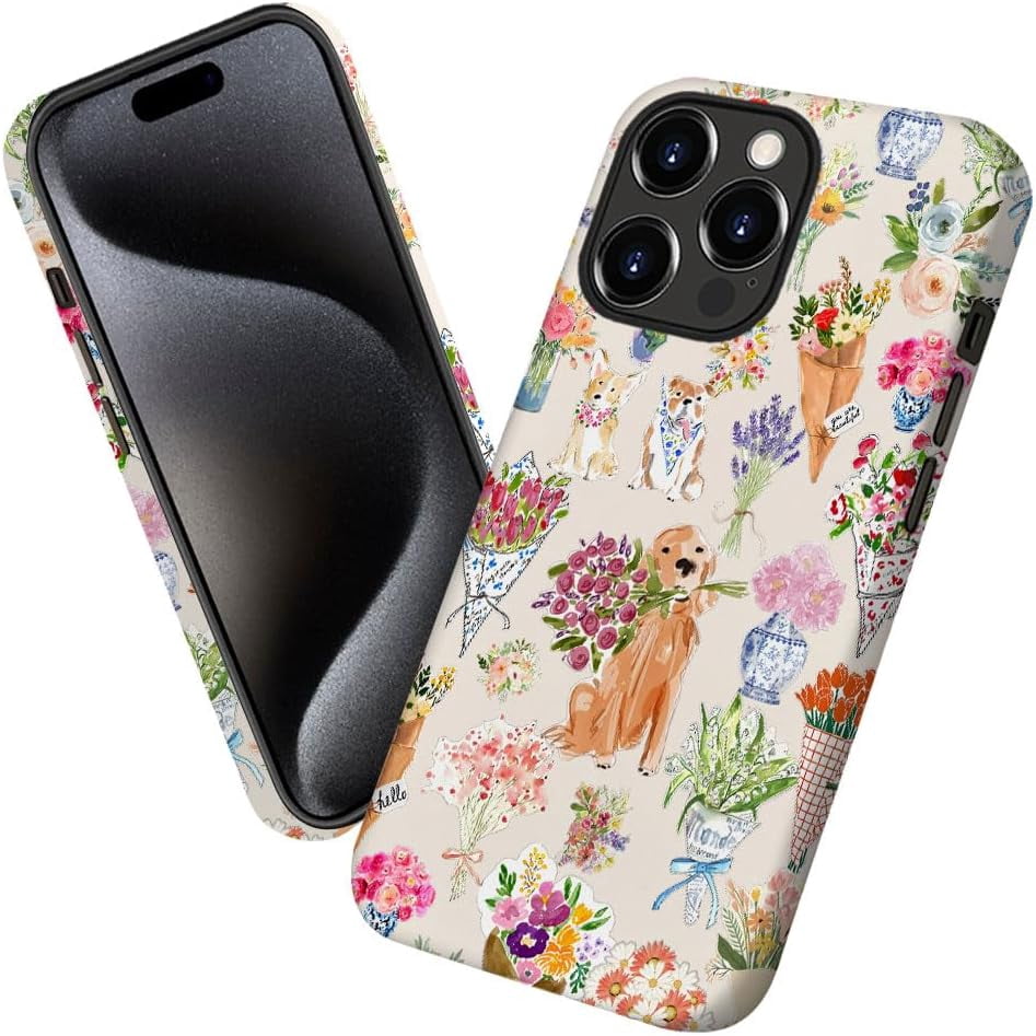 Case for iPhone 14 Pro Max, Lobster Pink Stripe Phone Case
