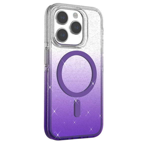 Case for iPhone 15/15 Plus/15 Pro/15 Pro Max, Clear Colorful Case, Support Magnetic Wireless Charging Phone Cover