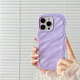 thumbnail image 1 of Case for iPhone 15,3D Wave Water Ripple Pattern Curly Wavy Frame Glossy Case,Protective Case for iPhone 15 Phone Case 6.1 Inch,Purple, 1 of 12