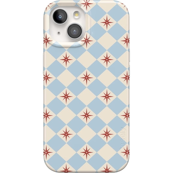 Case for iPhone 15 Plus Case | Chelsea Checker | Starlight Tiles | Compatible with MagSafe | Classic Ultra Slim Design