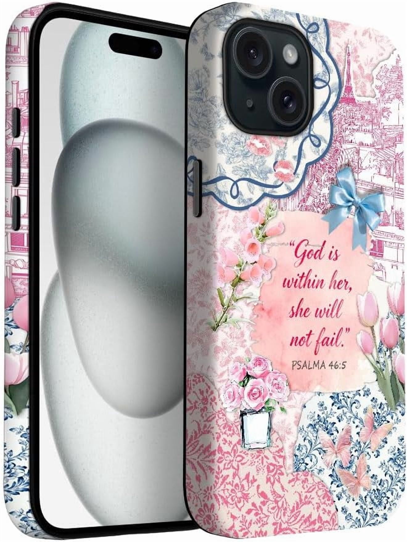 Case for iPhone 15 Plus Case | Pink Bible Collage | Slim Drop ...