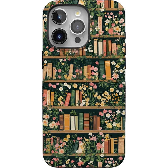 Case for iPhone 15 Pro Case | Book Nook | Floral Library | Bold Protective Design | Compatible with MagSafe