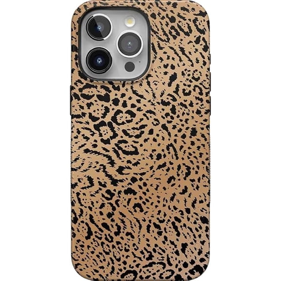 Case for iPhone 15 Pro Case | Born to Be Wild | Jaguar Print | Bold Protective Design | Compatible with MagSafe