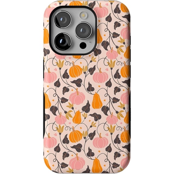 Case for iPhone 15 Pro Case | Pumpkin Princess | Harvest Vines | Bold Protective Design | MagSafe Compatible Design