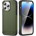 thumbnail image 1 of Case for iPhone 15 Pro,Decase Heavy Duty Armor Cover Drop Protection Shockproof Rugged Phone Shell,for iPhone 15 Pro - Armygreen, 1 of 7