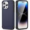 thumbnail image 1 of Case for iPhone 15 Pro,Decase Heavy Duty Armor Cover Drop Protection Shockproof Rugged Phone Shell,for iPhone 15 Pro - Navyblue, 1 of 7
