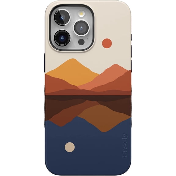 Case for iPhone 15 Pro Max Case | Opposites Attract | Day & Night Mountains | Bold Protective Design | Compatible with MagSafe