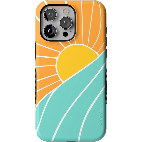 Case for iPhone 15 Pro Max Case | Waves & Rays | Sunshine | Bold Protective Design | Compatible with MagSafe