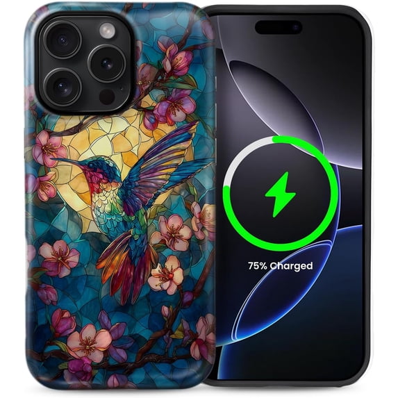 Case for iPhone 15 Pro Max, Compatible with MagSafe, Hummingbird