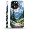 thumbnail image 1 of Case for iPhone 15 Pro Max, Hybrid Shockproof Protective Anti-Scratch Phone Case, Dual-Layer Drop Protection, Mountain Tree Landscape, 1 of 7