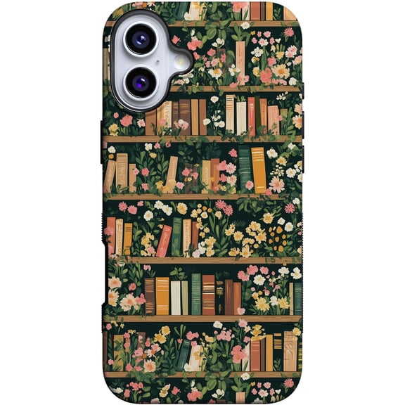 Case for iPhone 16 Case | Book Nook | Floral Library | Bold Protective Design | Compatible with MagSafe