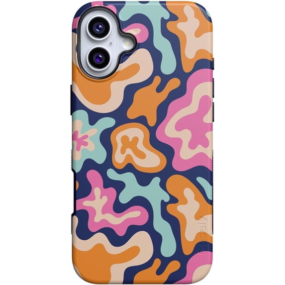 Case for iPhone 16 Case | Midnight Color Splash | Abstract Retro | Bold Protective Design | Compatible with MagSafe