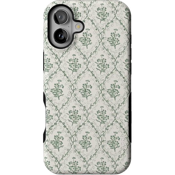 Case for iPhone 16 Case | Sage Tapestry | Floral Vines | Bold Protective Design | Compatible with MagSafe