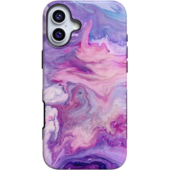 Case for iPhone 16 Case | Tie Dying Over You | Purple Marble | Bold Protective Design | Compatible with MagSafe