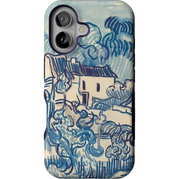 Case for iPhone 16 Case | Van Gogh | Landscape with Houses | Bold Protective Design | Compatible with MagSafe