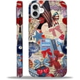 thumbnail image 1 of Case for iPhone 16 Plus, Drop Protection Hybrid 2-Layer Hard Phone Cover-Retro Summer USA Patriotic Collage, 1 of 7