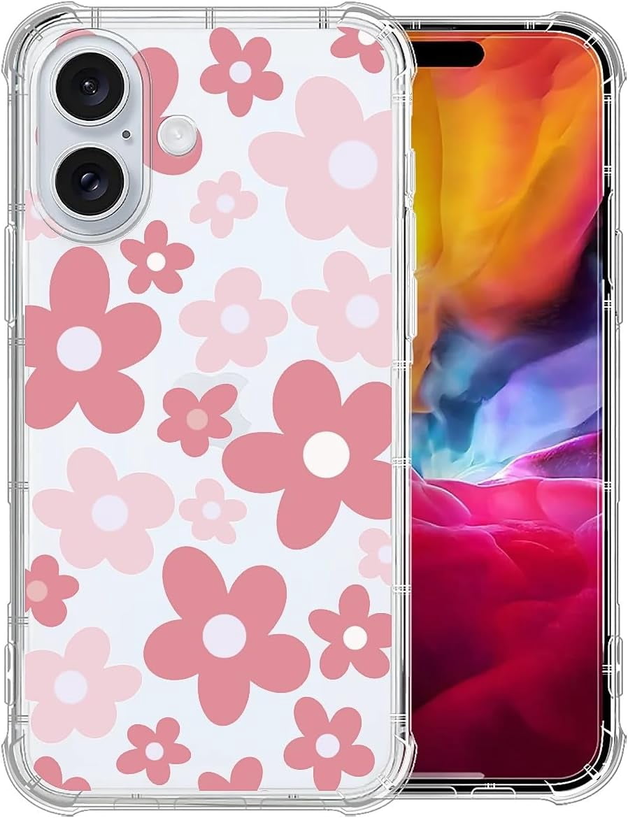 Case for iPhone 16 Plus,Drop Protection Slim Fit Clear Phone Cover TPU ...