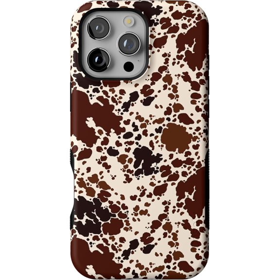 Case for iPhone 16 Pro Case | Cowgirl Envy | Cow Print | Bold Protective Design | Compatible with MagSafe