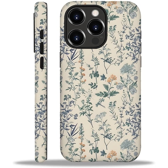 Case for iPhone 16 Pro Max,Floc Flower Splicing Exquisitely Pattern ...