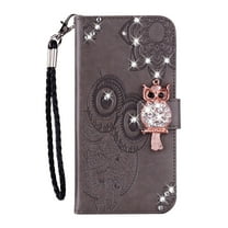Case for iPhone 16e ,Flip Case for Women Glitter Bling Diamond Case with Cards Slot Cash Pockets Embossing PU Leather Flip Wallet Case for iPhone 16e