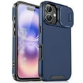 thumbnail image 1 of Case for iPhone 17 6.3-inch,Compatible with MagSafe, Built In Slide Camera Cover Heavy Duty ShockProof Protective Case,Blue,For iPhone 17, 1 of 9