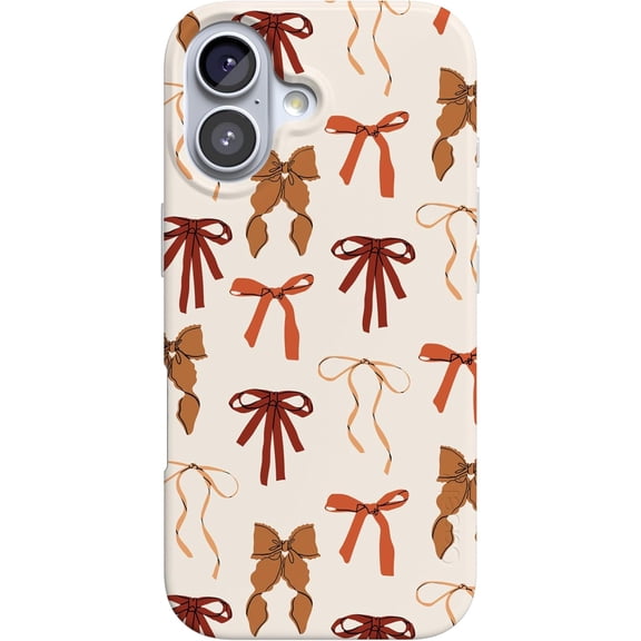 Case for iPhone 17 Case | Fall Girlie | Pumpkin Spice Bows | Compatible with MagSafe | Classic Ultra Slim Design