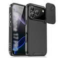 thumbnail image 1 of Case for iPhone 17 Pro 6.3-inch,Compatible with MagSafe, Built In Slide Camera Cover Heavy Duty ShockProof Protective Case,Black,For iPhone 17 Pro, 1 of 9