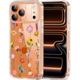 thumbnail image 1 of Case for iPhone 17 Pro Case Clear with Design Embossed Flower Pattern Soft TPU Bumper Slim Protective 6.3 Inch (Aesthetic Flower), 1 of 5