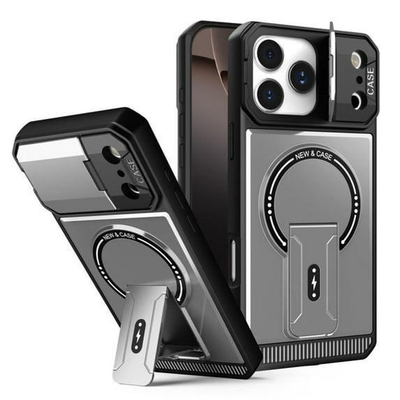 Case for iPhone 17 Pro Max/17 Pro/17 Air/17, Slide Camera Cover Magnetic Shockproof Shell