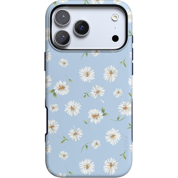 Case for iPhone 17 Pro Max Case | Daisy Daydream | Baby Blue Floral | Bold Protective Design | Compatible with MagSafe