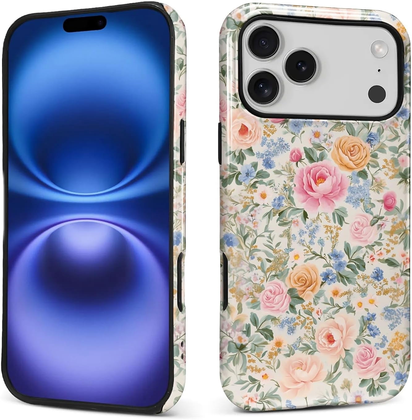 Case for iPhone 17 Pro Max, PC Hard Shell & Silicone Inner Bumper, Anti ...
