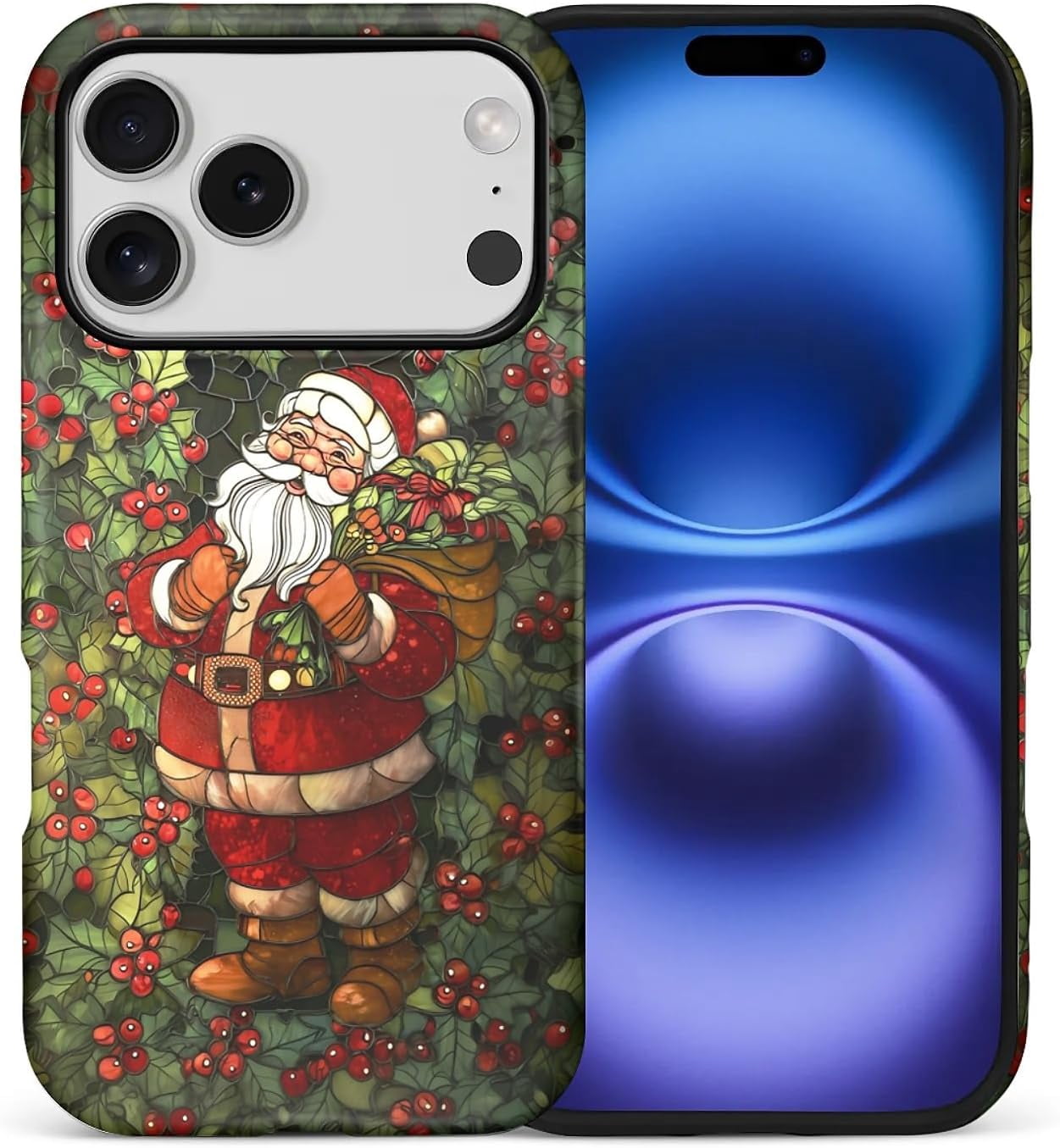 Case for iPhone 17 Pro,Wild Fruit Christmas Santa Claus Exquisitely ...