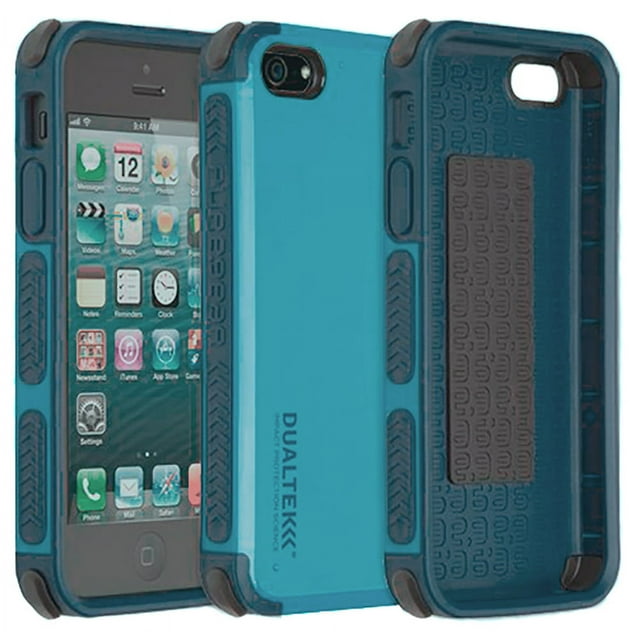 Case for iPhone 5/5S/5c SE, PureGear [Caribbean Blue] Dualtek Extreme Rugged Cover for Apple iPhone 5/5s/5c/SE 2016