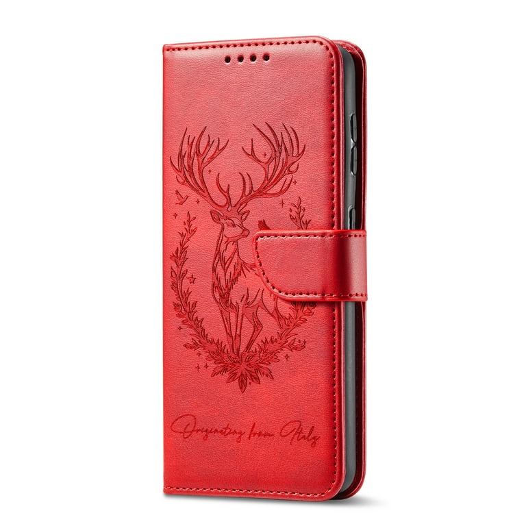 Case for iPhone Wallet cover embossed lucky deer flip cover