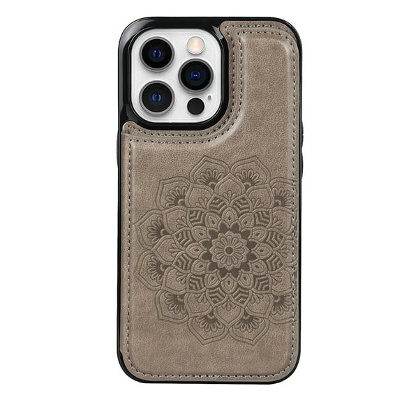 Case for iPhone 5S Magnetic Closure Back Flip Case Hands-free Style Anti-shock And Anti-fall Light And Breathable Protective Wallet Case